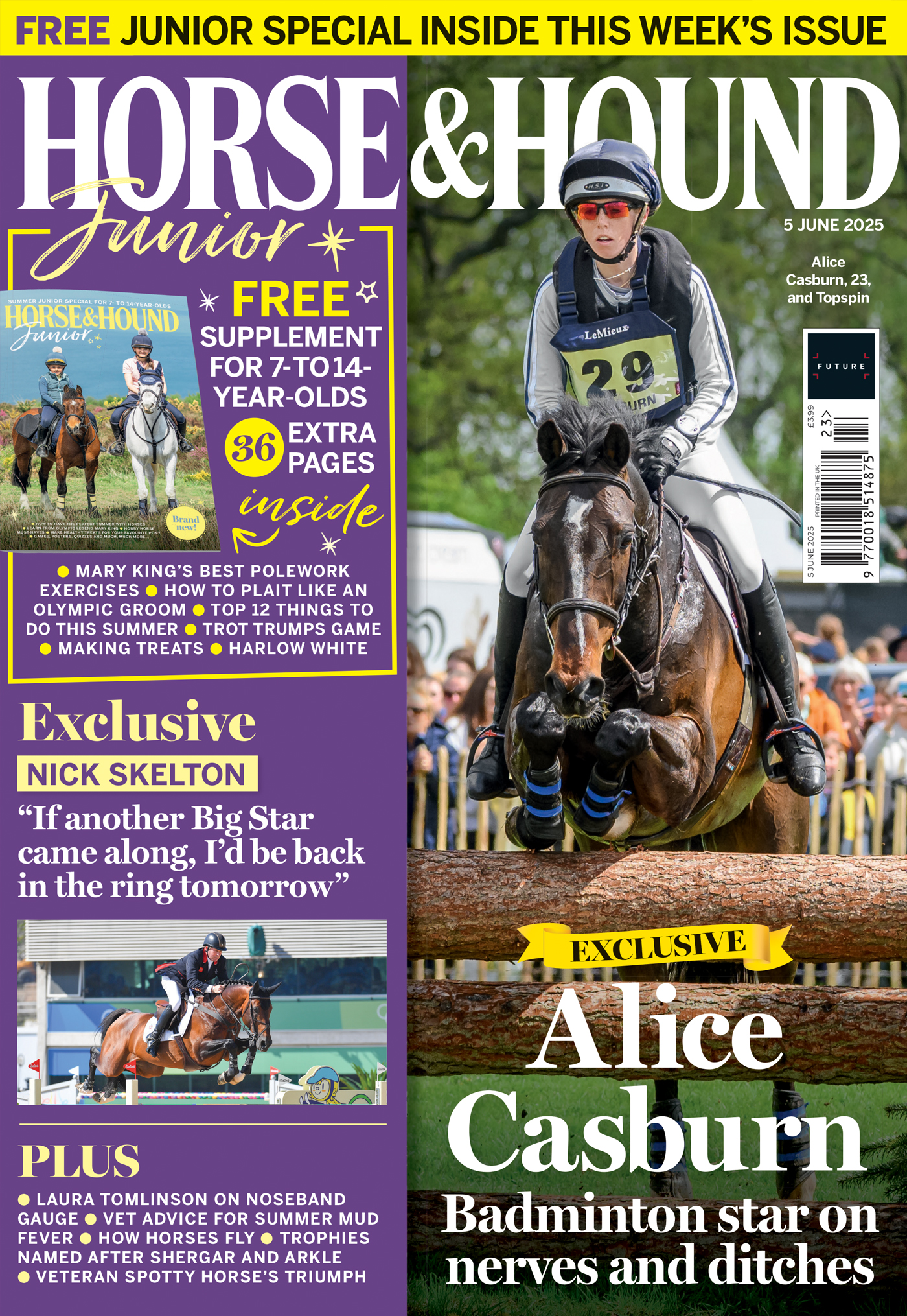 Horse &amp;amp; Hound magazine cover 5 June 2025