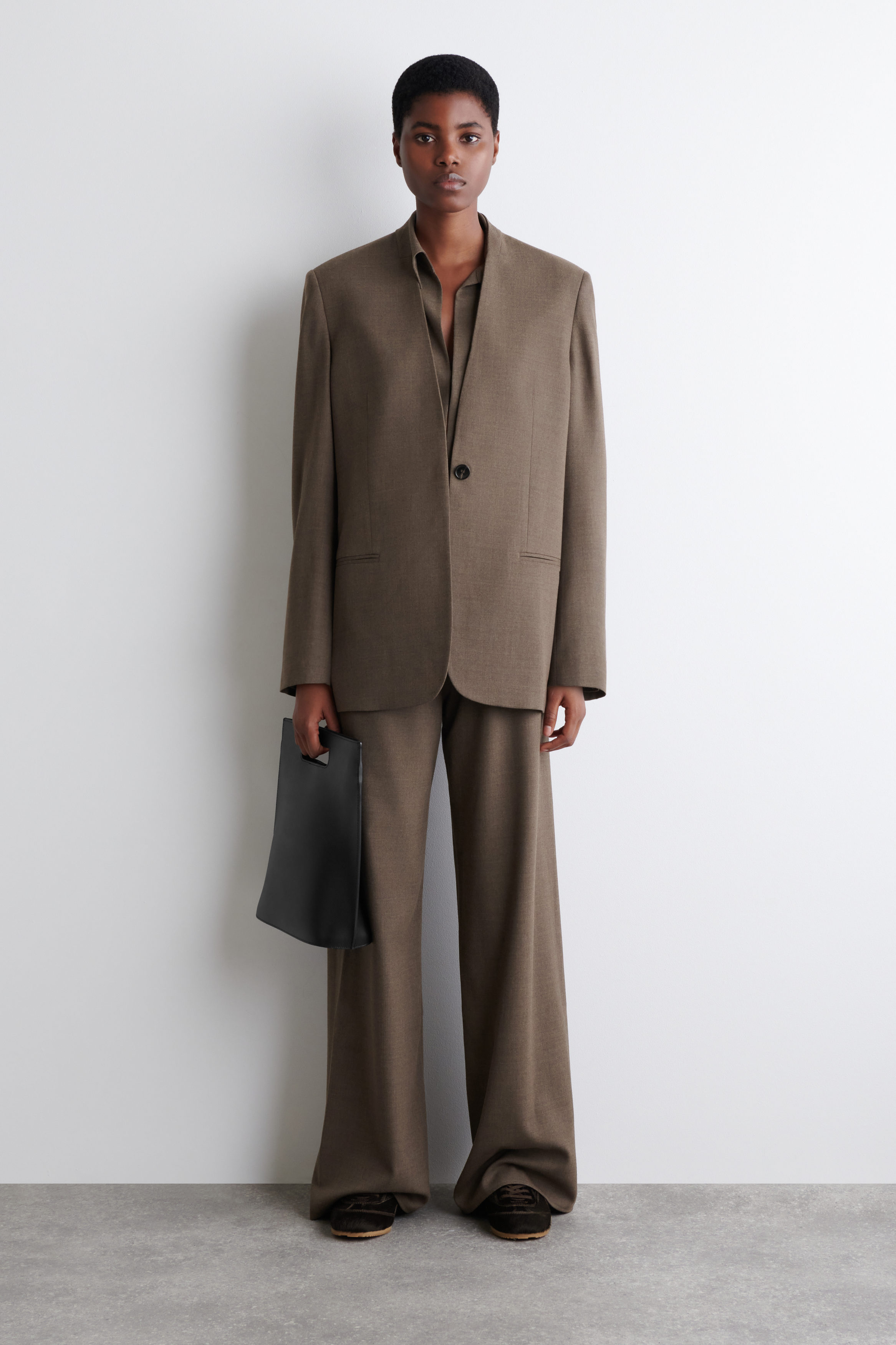 Minimal Pony-Hair Leather Trainers