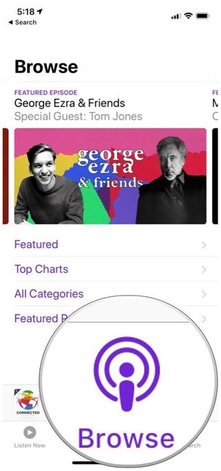 Apple Podcasts Browse tab
