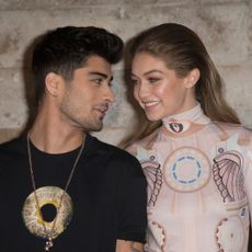 Gigi Hadid and Zayn Malik attend Paris Fashion Week in 2017