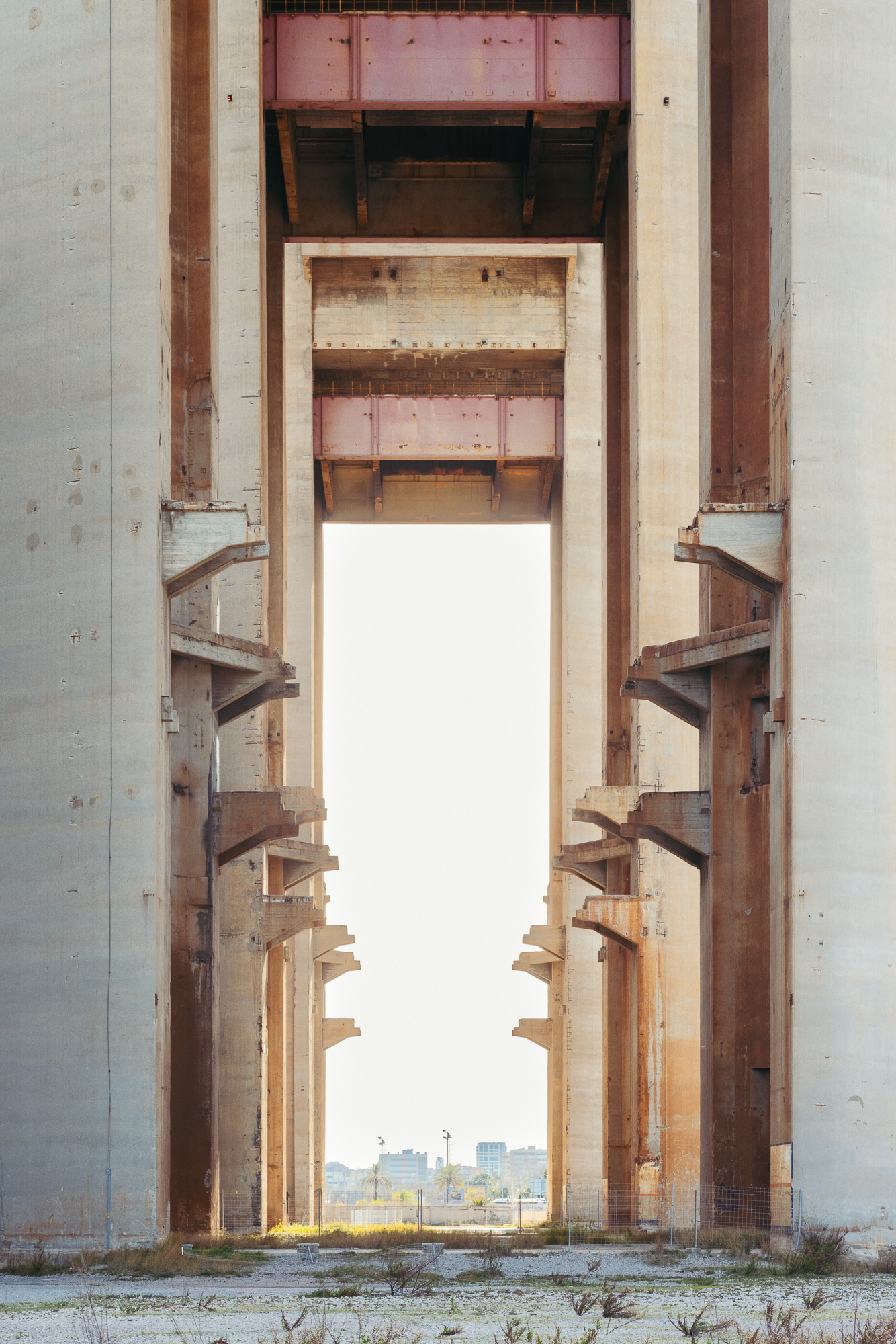 Three Chimneys, a concrete factory featuring three tall chimneys