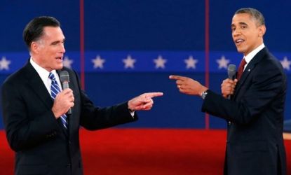 There was an awful lot of finger-pointing during the second presidential debate.