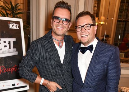 LONDON, ENGLAND - MAY 12: Paul Drayton (L) and Alan Carr attend the British LGBT Awards at The Grand Connaught Rooms on May 12, 2017 in London, England. (Photo by David M Benett/Dave Benett/Getty Images)