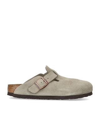 Suede Boston Clogs