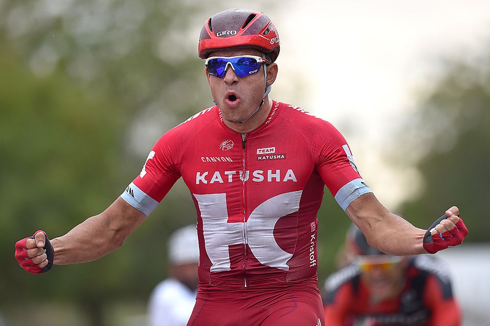 Alexander Kristoff wins the Tour of Oman stage 3