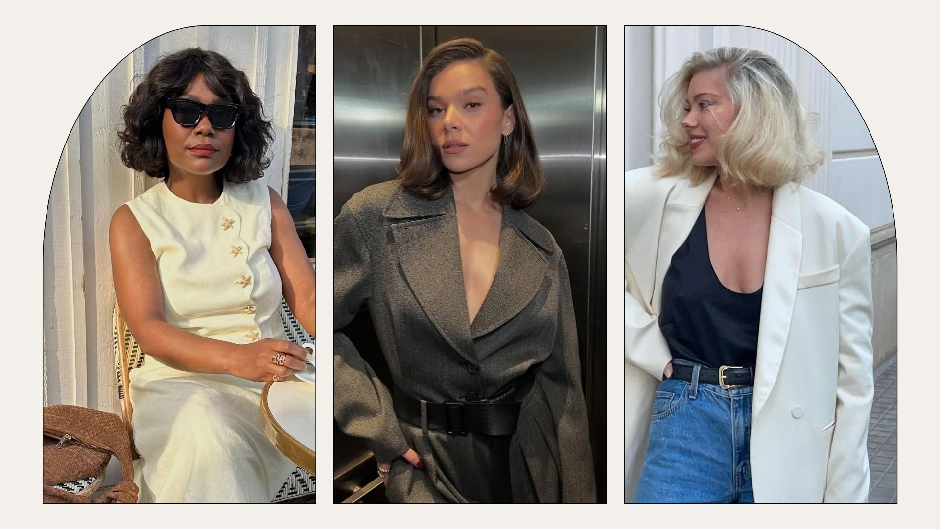 @frannyfyne, @haileesteinfield, @laurajadestone with Monaco bob hairstyles.
