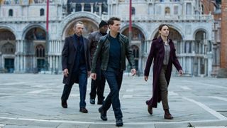 Simon Pegg, Ving Rhames, Tom Cruise and Rebecca Ferguson in Mission: Impossible - Dead Reckoning Part One