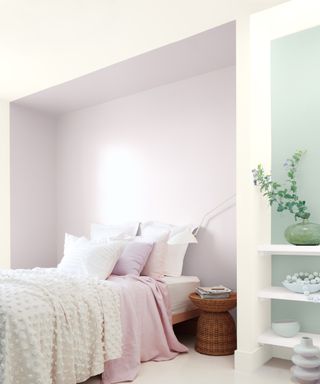 Two-tone bedroom in
