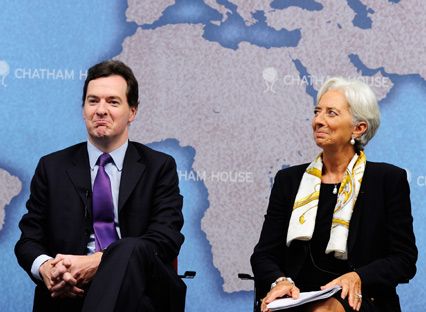 George Osborne Christine Lagarde