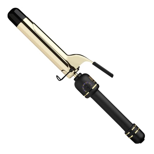 Amazon.com: Hot Tools 24k Gold Professional 1 1/4" Extended Barrel Curling Iron With Clamp for Tousled Curls - 24k Gold Technology for Long-Lasting Results & Longer Barrel for Easy Styling : Beauty & Personal Care