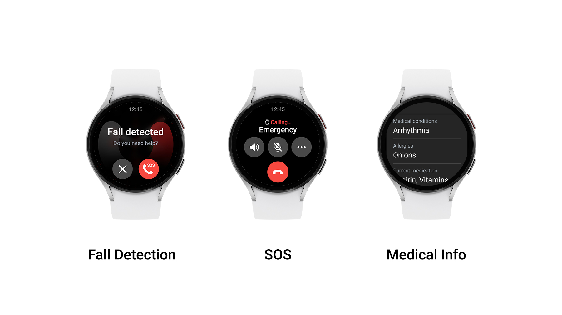 Images showing One UI Watch 5 on a Galaxy Watch