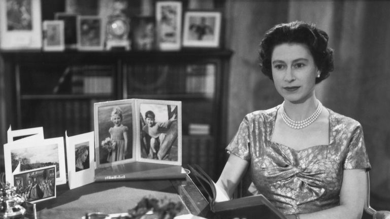 The Queen's first TV Christmas speech shows 'film star glamor'