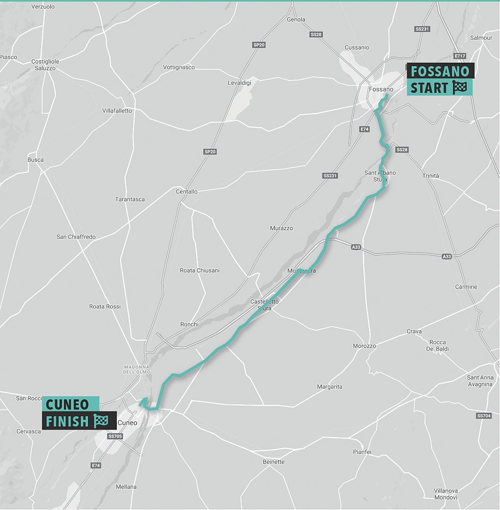 Giro d'Italia Donne - Stage 1 map