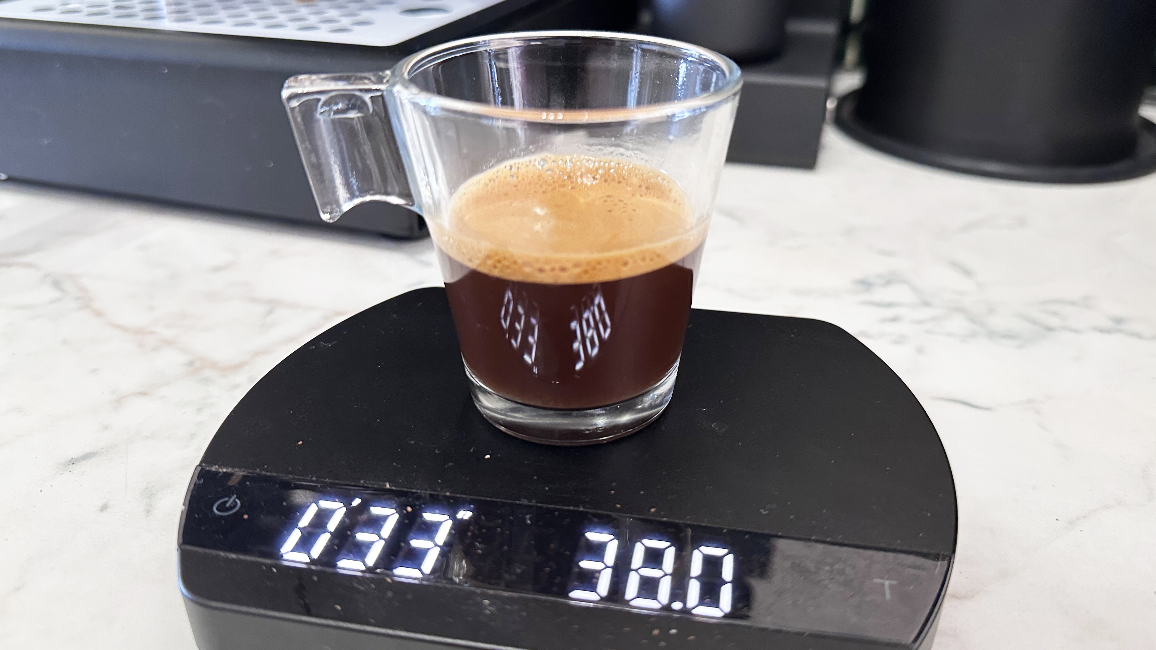 Espresso made using the Gaggia Classic E24 Evo Pro