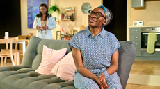Rakie Ayola in a scene from My Father's Fable at the Bush Theatre in London.