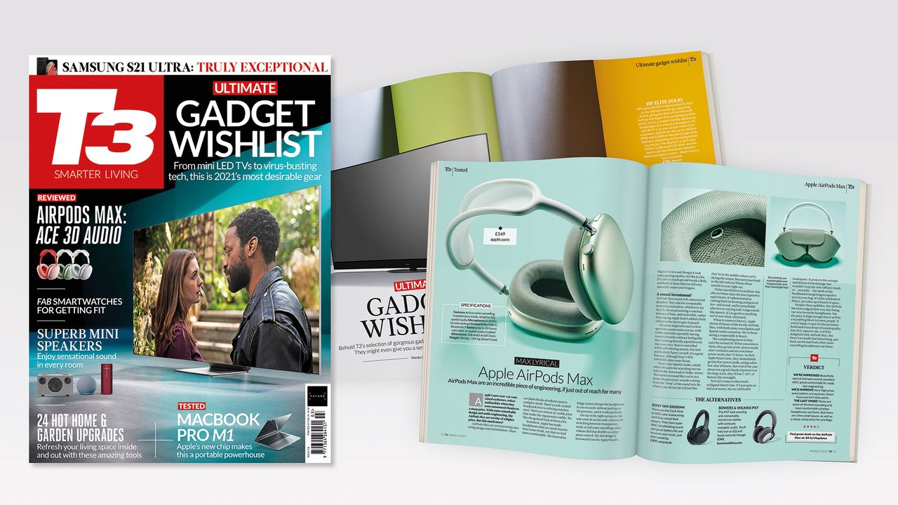 Cover of T3 issue 318 featuring the cover line &#039;Ultimate gadget wishlist&#039;.