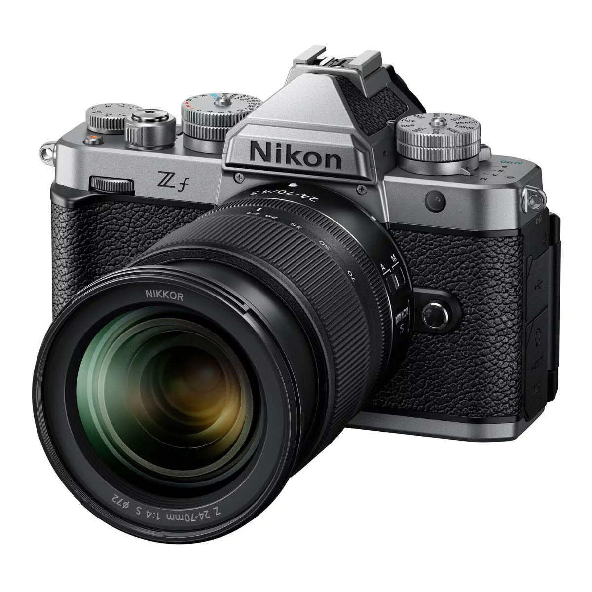 Nikon Zf Mirrorless Camera With 24-70mm F/4 Lens - 24.5mp, 4k Uhd Video (silver)