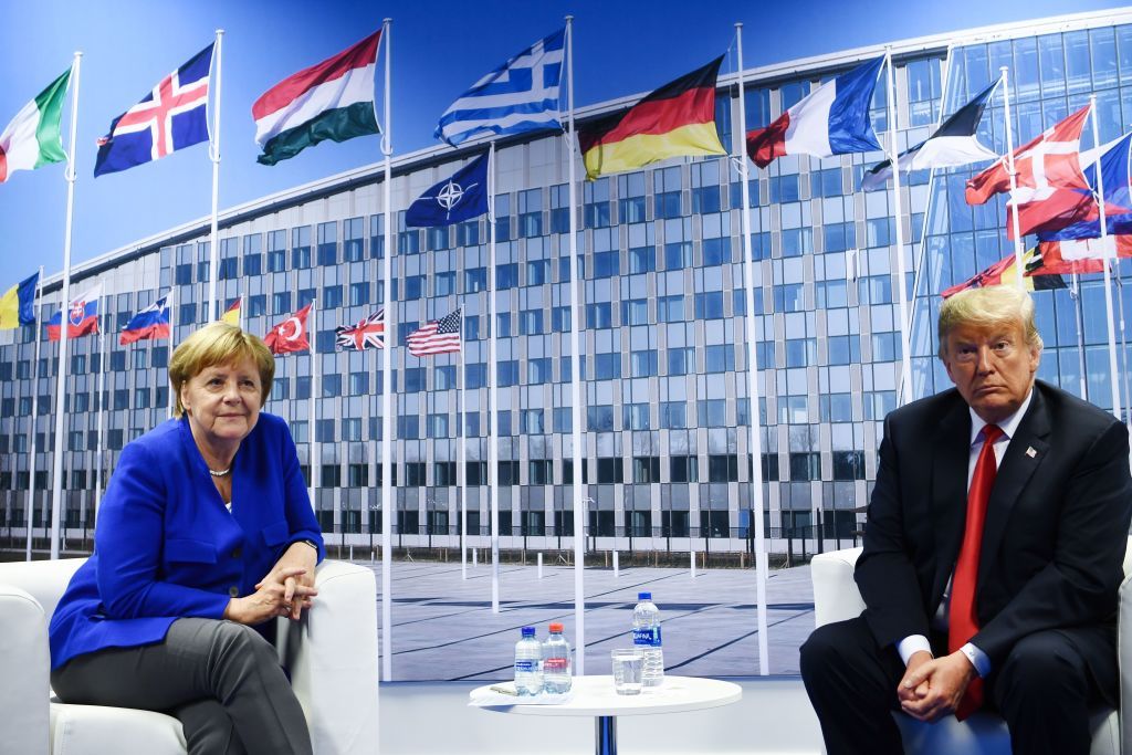 President Trump and Angela Merkel. 