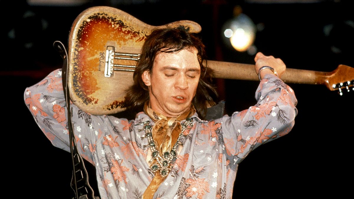 Stevie Ray VAUGHAN performing in 1983