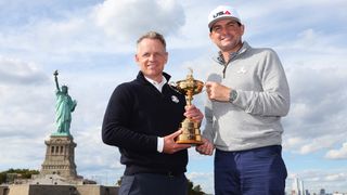 Ryder Cup captains Keegan Bradley and Luke Donald in New York