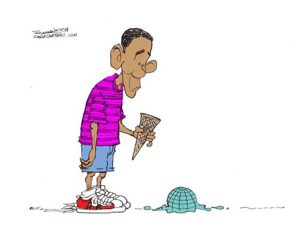 Obama cartoon politics world ISIS