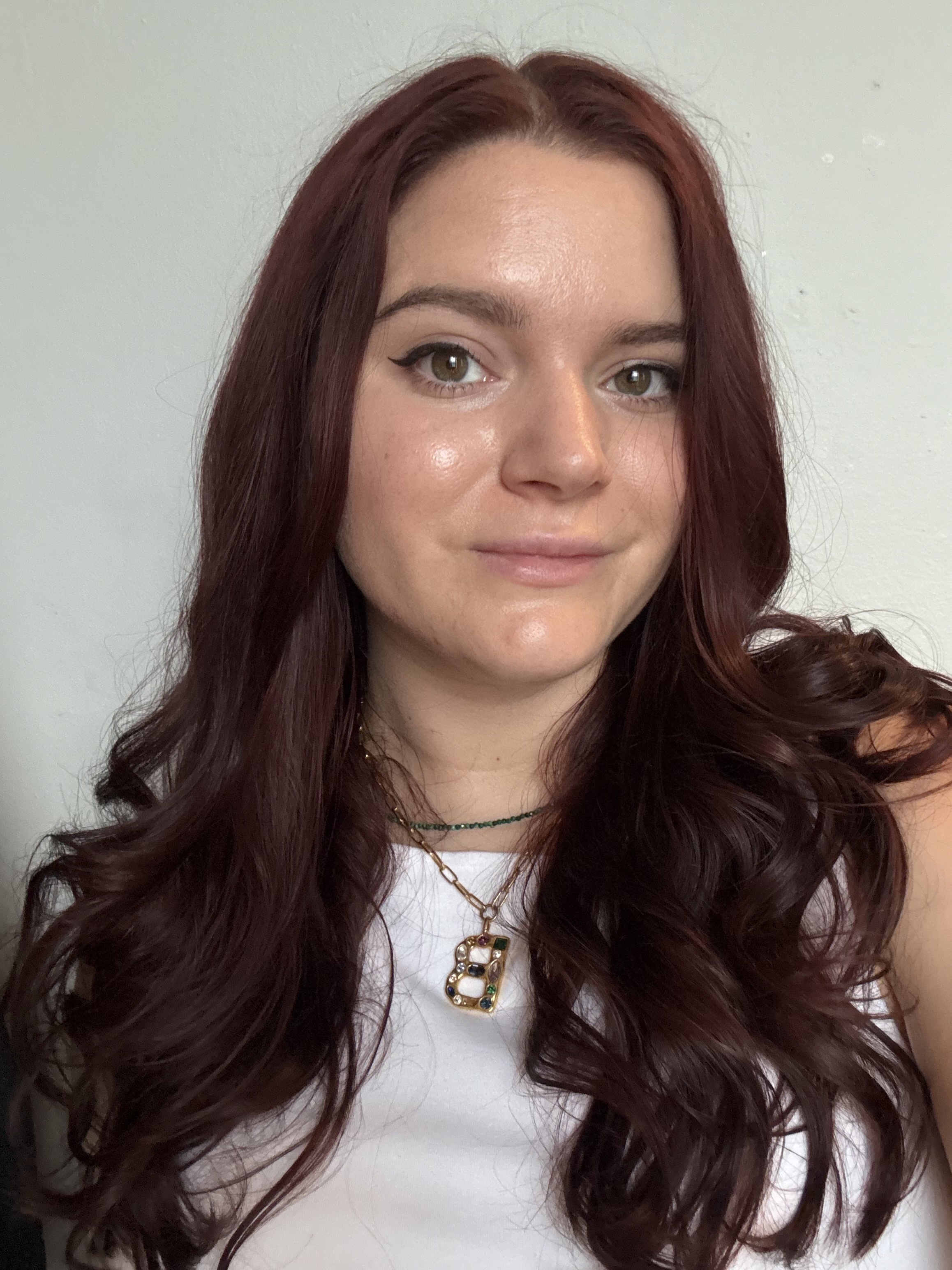 Brooke KNappenberger with curled hair