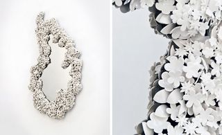 cast porcelain and ceramic filigree flowers