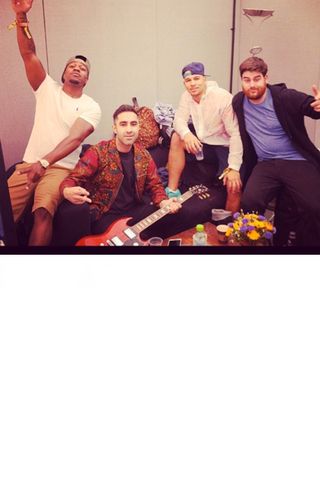 Rudimental Backstage At Glastonbury 2014