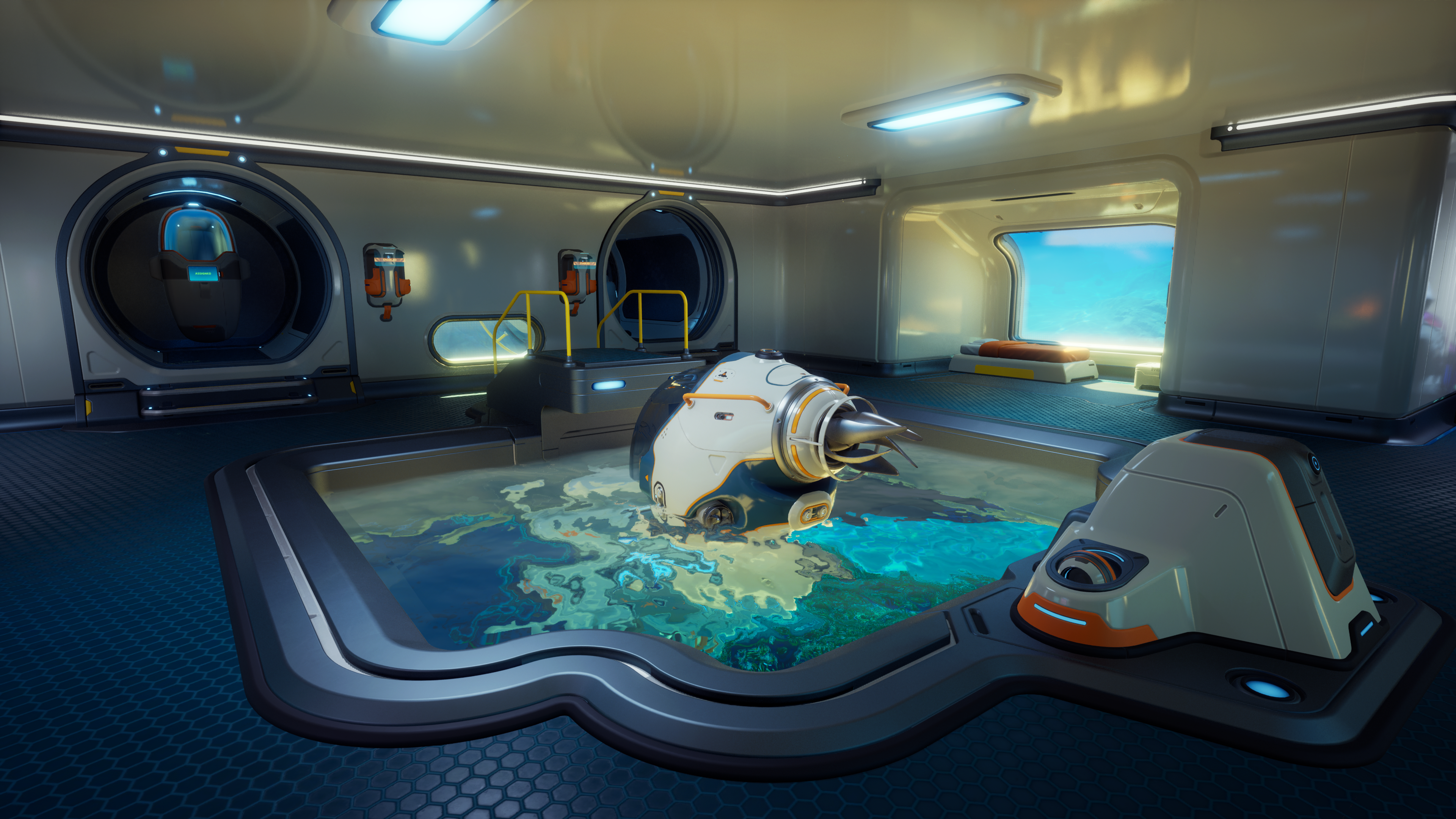Screens from sea exploration game Subnautica 2