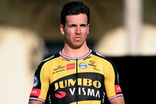 TURIN ITALY MAY 06 Dylan Groenewegen of Netherlands and Team Jumbo Visma during the 104th Giro dItalia 2021 Team Presentation at Castello el Valentino girodiitalia Giro on May 06 2021 in Turin Italy Photo by Stuart FranklinGetty Images