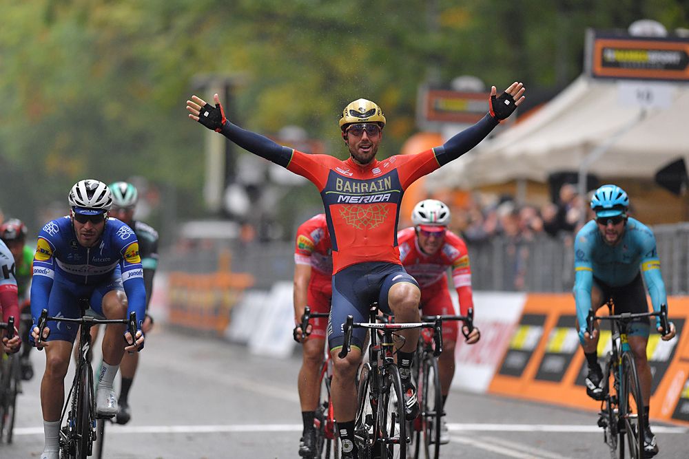 Sonny Colbrelli (Bahrain-Merida) wins Gran Piemonte 2018