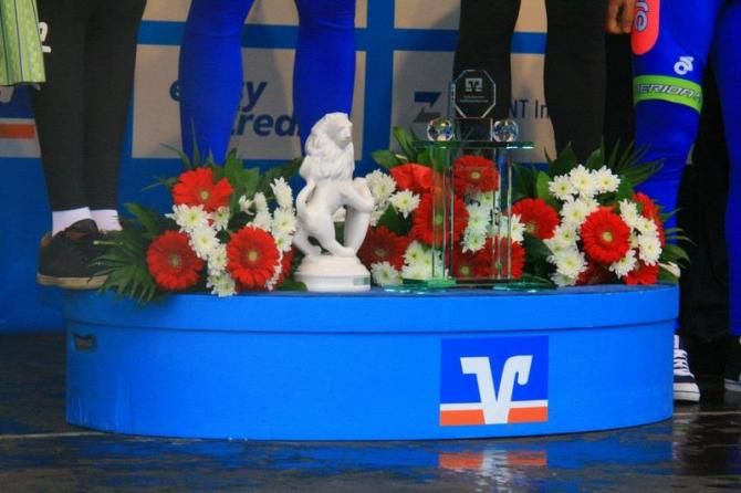 Trophies and prizes from the final day of racing