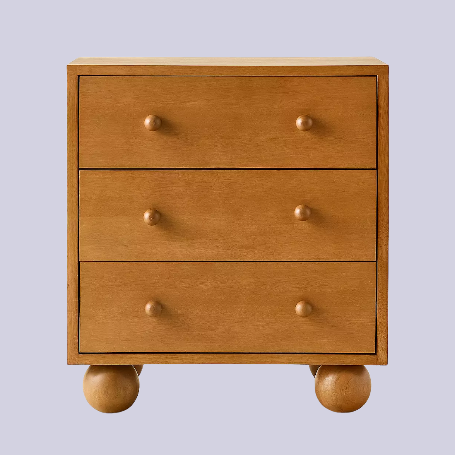 A three tier wooden storage chest