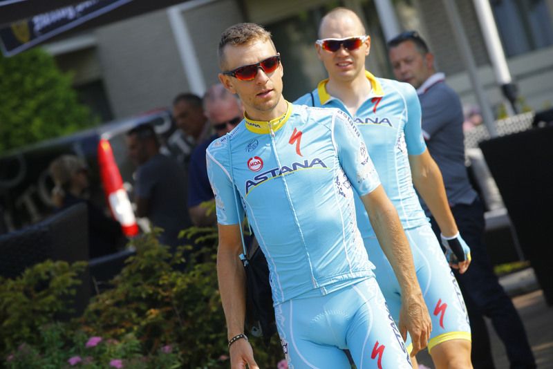 Tanel Kagert heads out for Astana's training ride