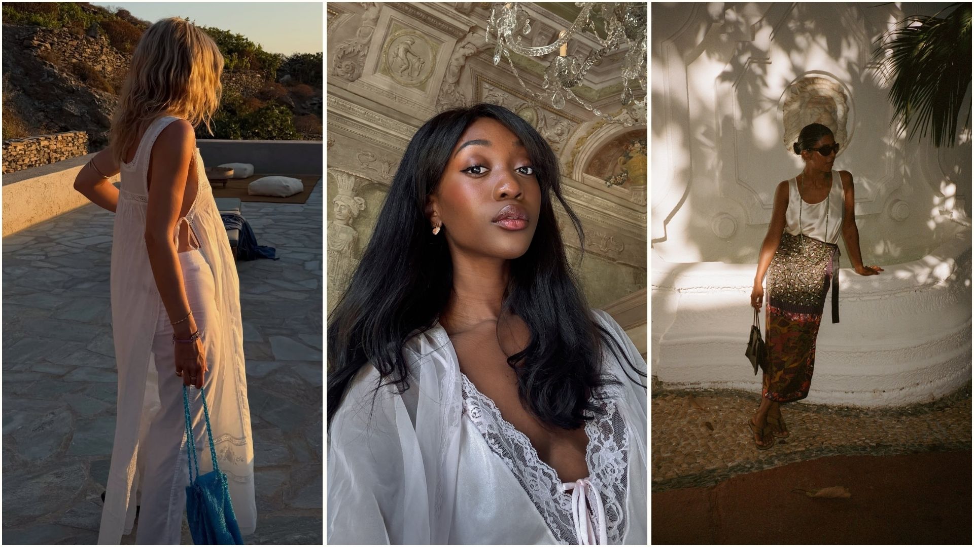 A collage of warm, summery imagery from @lucywilliams02, @emmanuellek_, @monikh