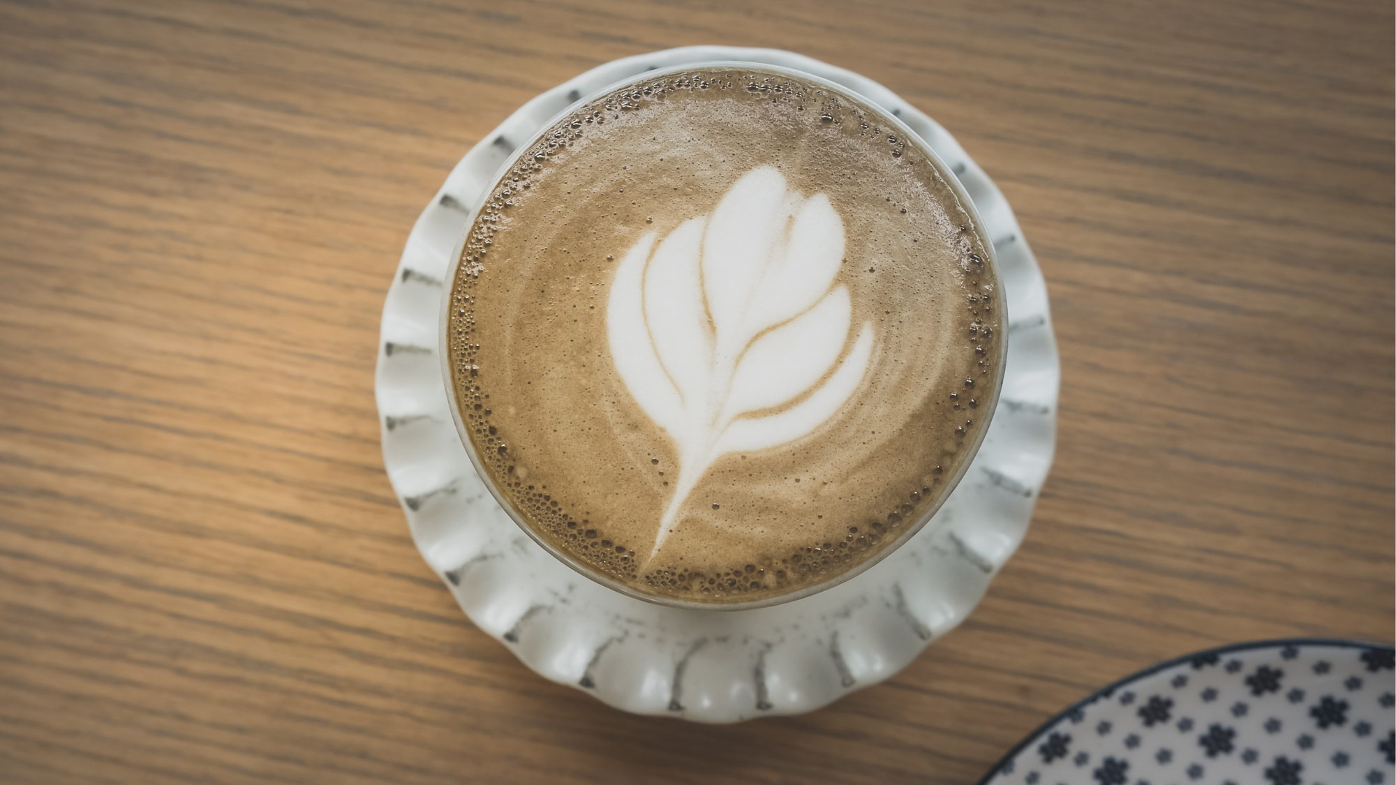 Hot hojicha latte 