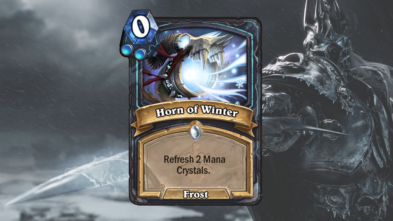 Cards and art from Hearthstone's March of the Lich King expansion.