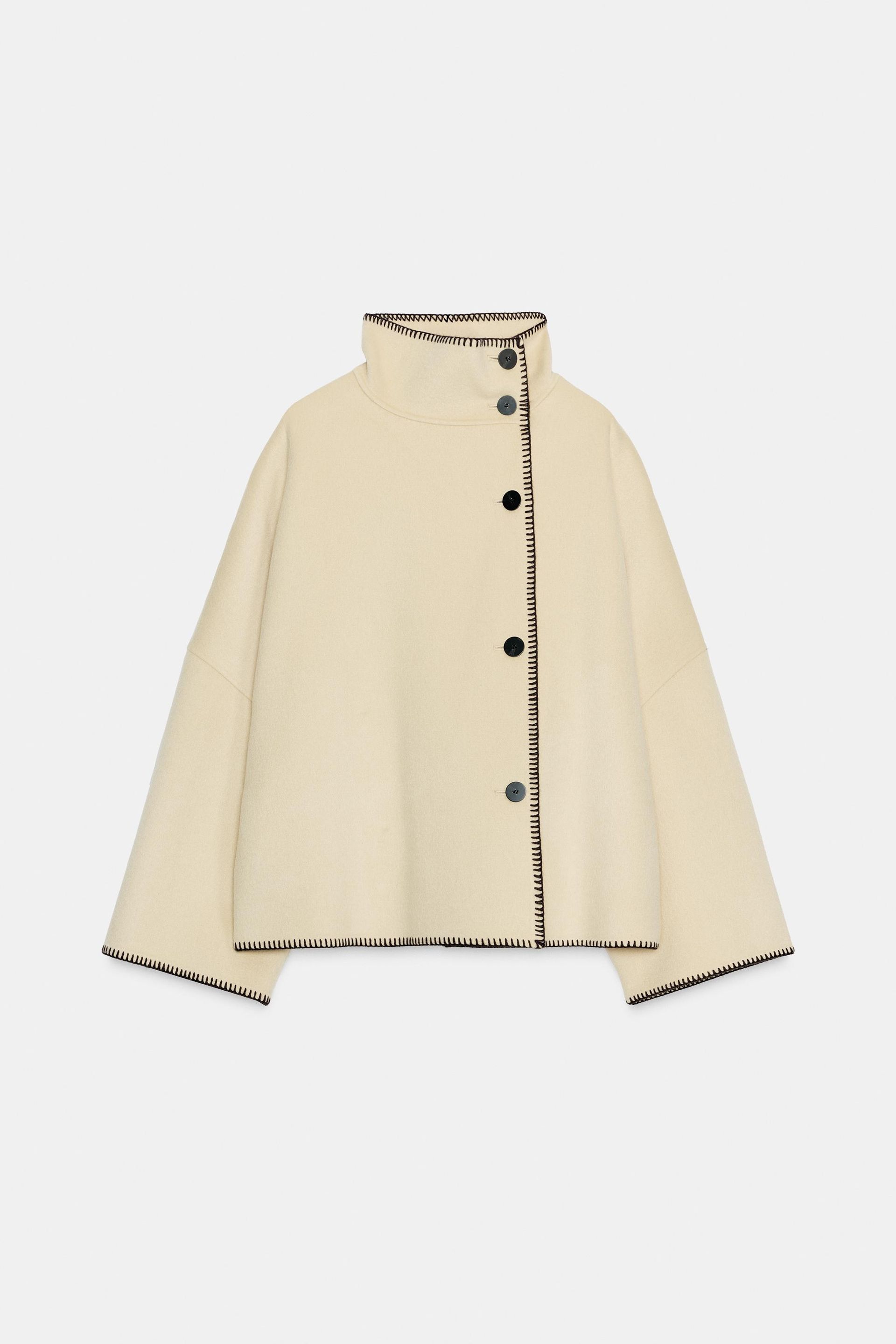 Zw Collection Short Wool Coat