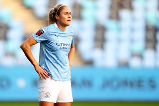 City were again without injured captain Steph Houghton (Tim Markland/PA).