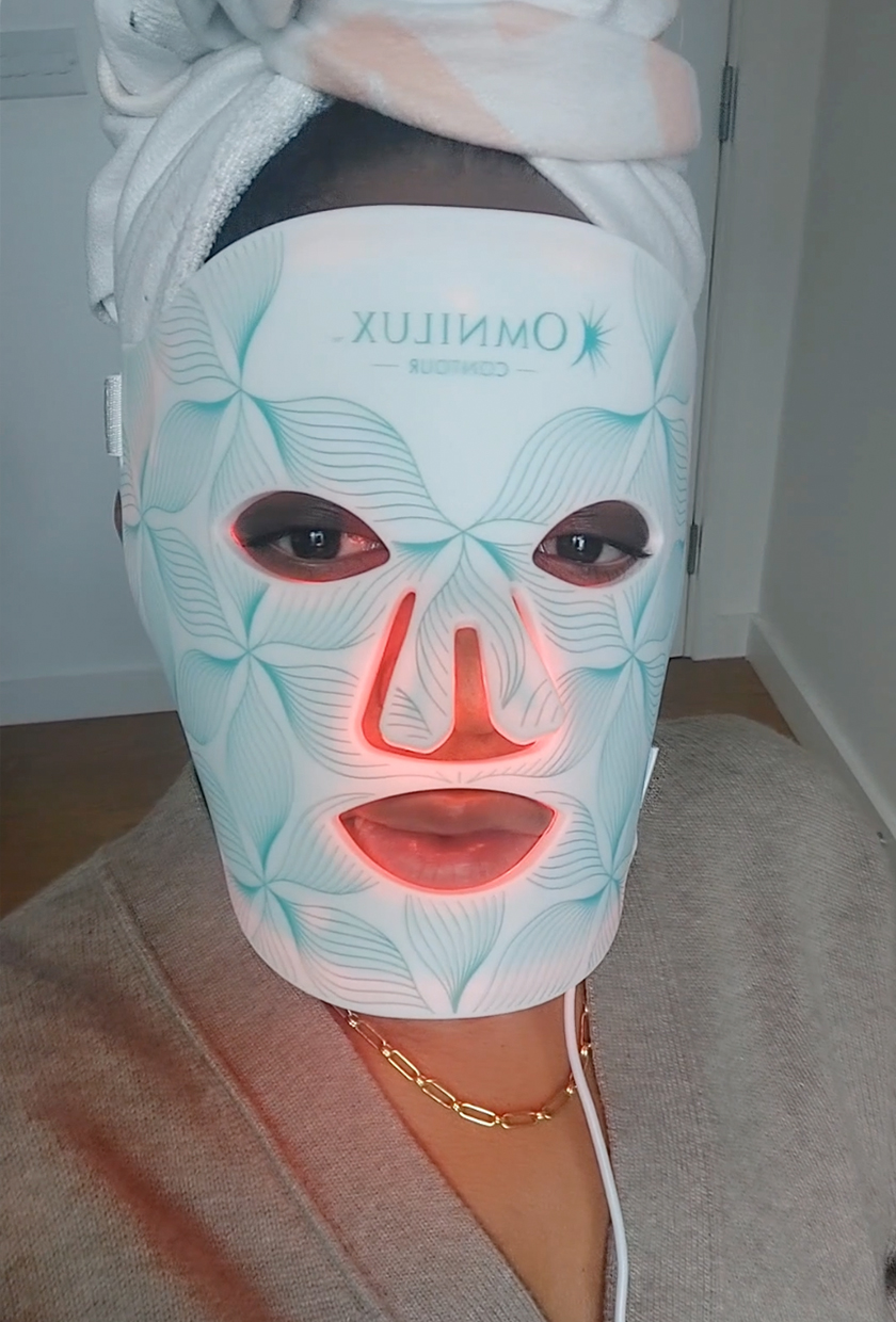 Remy using Omnilux LED Mask