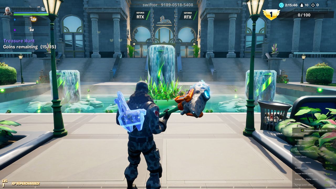 Fortnite with Reflex On/Off