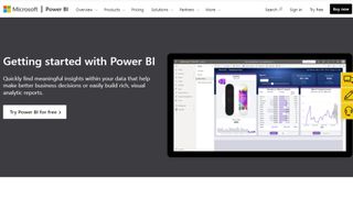 Microsoft Power BI website screenshot