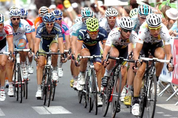 Tony Martin escorts Mark Cavendish to the finish.