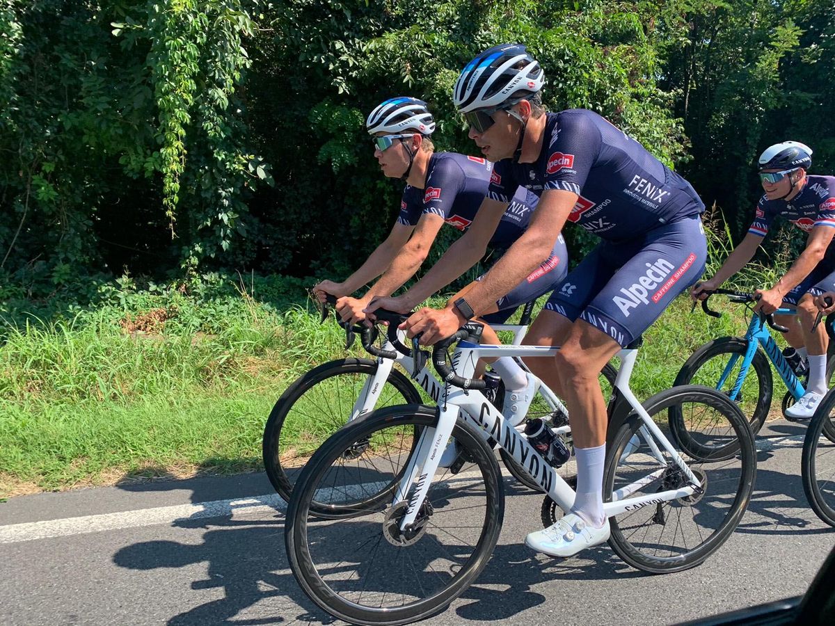 Mathieu van der Poel and his Alpecin-Fenix teammates preview the Milan-San Remo route for 2020