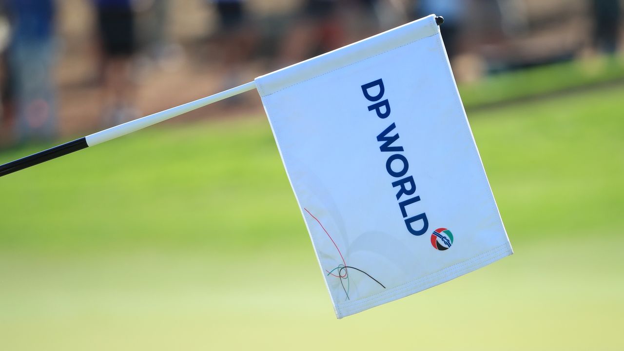 DP World flag seen at the DP World Tour Championship in 2019