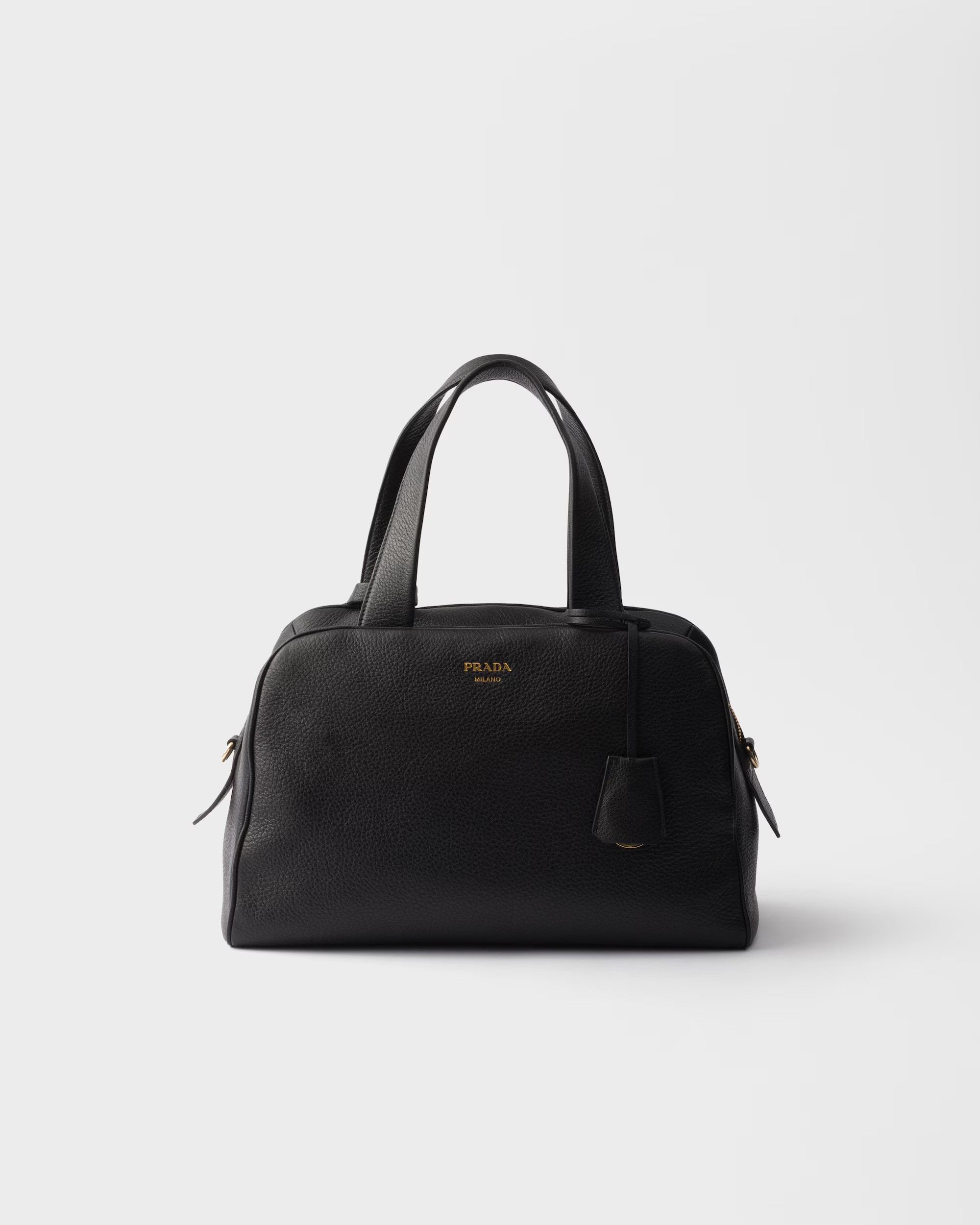 prada, Large leather top-handle bag