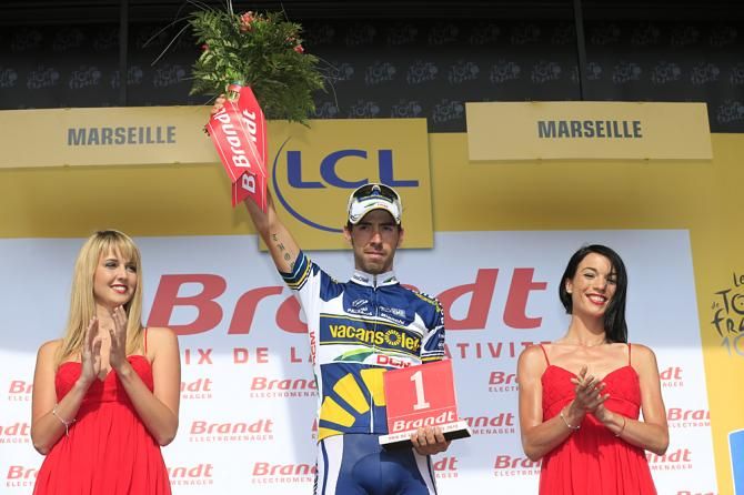 Thomas De Gendt (Vacansoleil) was awarded the most aggressive rider prize