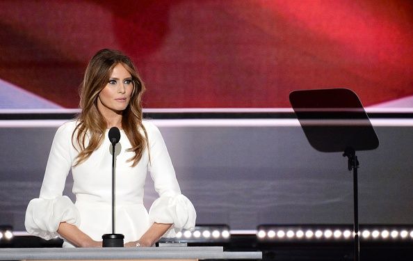 Melania Trump at the 2016 RNC convention. 