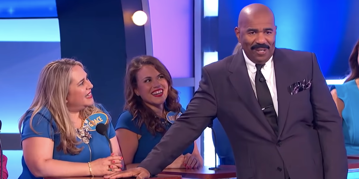 Watch Family Feud's Steve Harvey Get Hilariously Stumped By Flirty