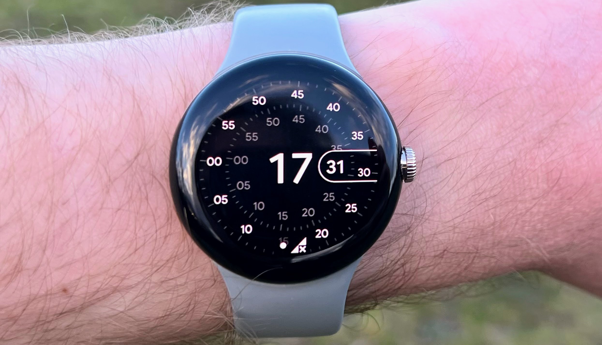 An image of the Google Pixel Watch on a wrist